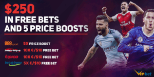 VIP-bet $250 Exclusive Free Bets and Price Boosts Giveaway